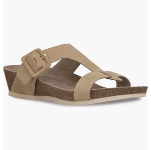 Munro Ronda T-Strap Wedge Slide Sandal